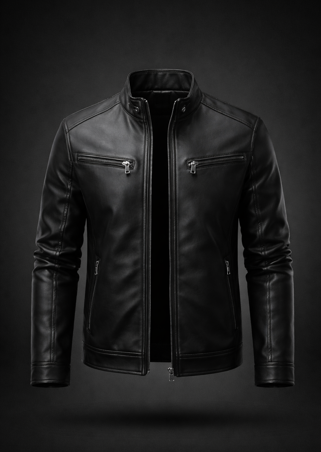 Black Leather Jacket V8