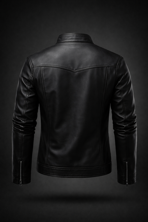 Black Leather Jacket V8
